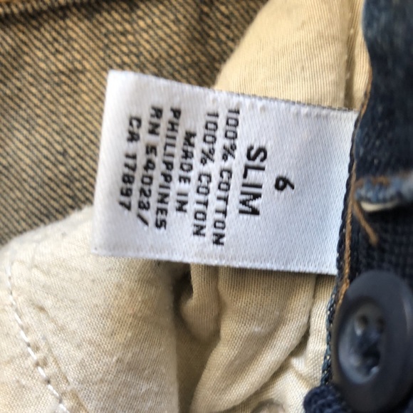 Old Navy Boys Size 6 Slim Boot Cut Jeans Pants 100% Cotton - Picture 6 of 12